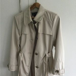 Classic light beige trench coat
